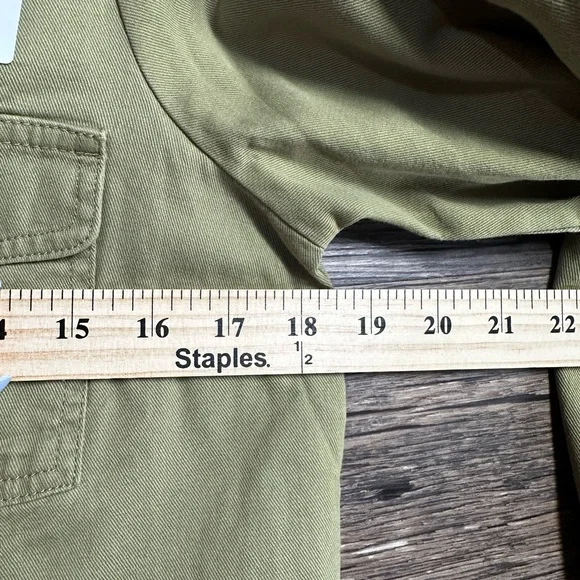 Old Navy Olive Button Down Shirt - Picture 8 of 8